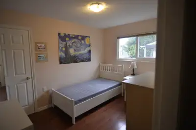 Respond with situation, work, financial, history etc. Private furnished room with Private washroom a...