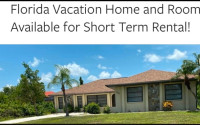 Florida  Vacation Rental Rooms & Full Home Available Book now!