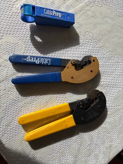 I am selling a set of coax crimping and stripping tools that are in good, used condition, perfect fo...