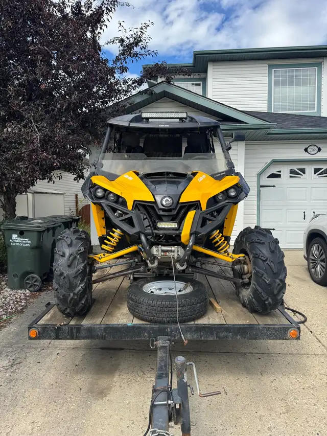 2013 CanAm Maverick 1000R (including trailer) in ATVs in Strathcona County - Image 2