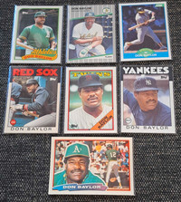 Don Baylor baseball cards 