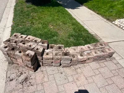 FREE FREE  landscaping wall pavers. Approx 200 pcs., View more