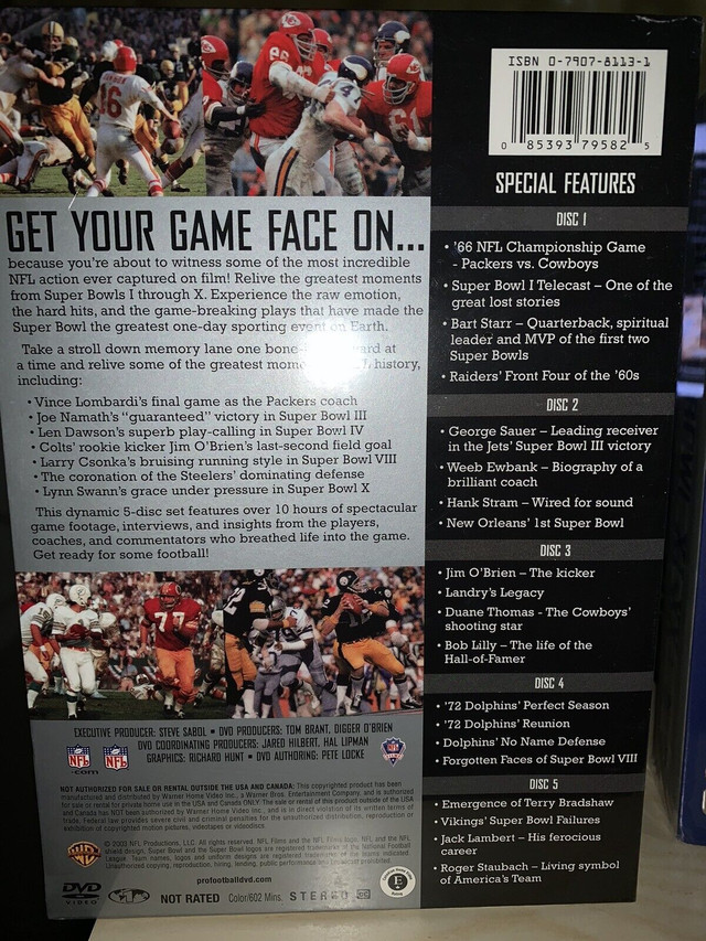 IDEAL GIFT FOR DAD:  NFL Super Bowl 1-30 (Brand New and Sealed) in CDs, DVDs & Blu-ray in Mississauga / Peel Region - Image 4