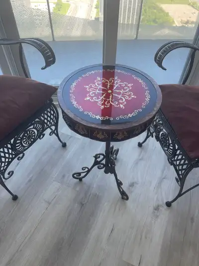 Solid wood end table, View more
