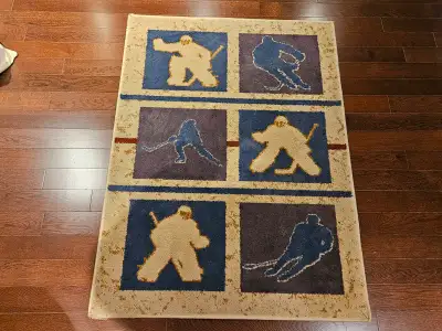 Hockey Area Rug (53.5 in x 39.5 in), View more