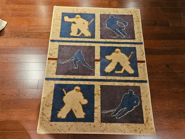 Hockey Area Rug (53.5 in x 39.5 in) in Rugs, Carpets & Runners in Ottawa - Image 2