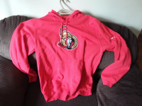Ottawa Senators red hoodie. Size large. Reebok.