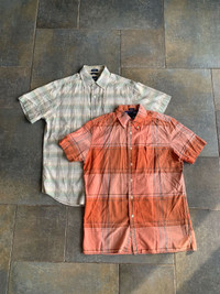 Mens Sz Small, Short Sleeved Button Up Shirts