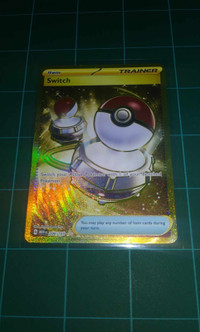 Pokemon Card 151 206 Gold Holo Switch