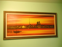 Vintage Original Painting of Toronto Skyline circa 70's