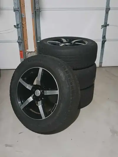Set of 4 RTX 5 Spoke Rims with Tires 17 Inch. Rims are in good condition, have no cracks or damage,...