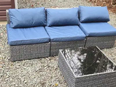 4 piece rattan outside furniture,brand new, View more