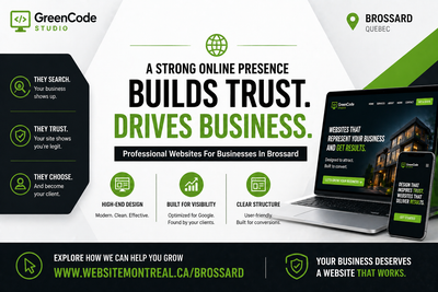 Elevate leads in Brossard with a polished website, View more