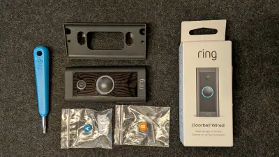 Ring Wired Doorbell + wedge kit!, View more