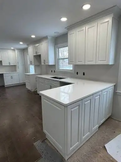 Beautiful Contemporary Kitchen Remodel with White Cabinets, View more