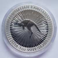 Australia 1 Dollar $1 2021 Australian Kangaroo Silver 9999 1 oz