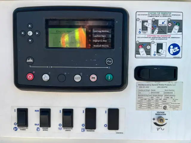 Used Generac 20 KW / 25 KVA MDG25IF4 Tow Behind Diesel Generator in Other in Saskatoon - Image 5