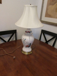 Oriental, Table Lamp with Shade, Vintage