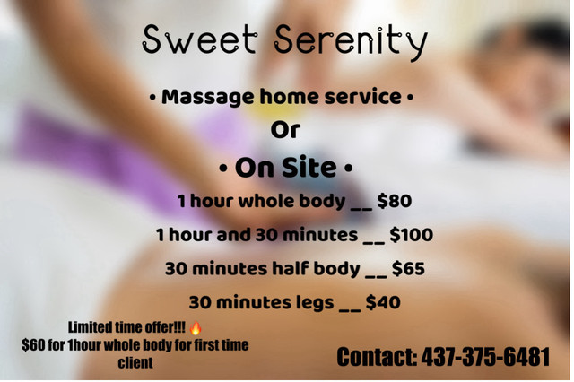 Massage therapy  in Massage Services in City of Toronto
