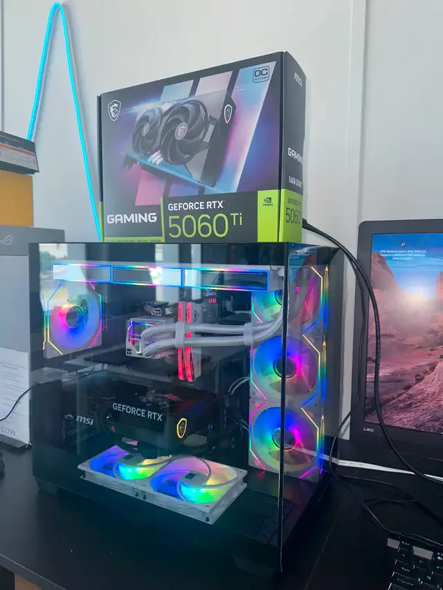 High End Gaming PC, 7800X3D + RTX 5060Ti, 32GB RAM + 1Tb SSD in Desktop Computers in Edmonton - Image 3