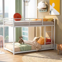 Brand new metal frame double size bunk bed -white-