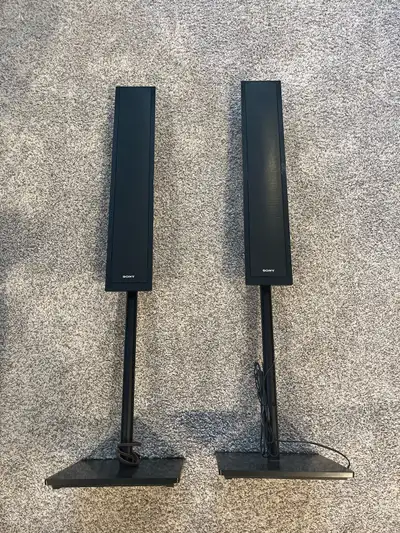 Sony SS-TS103 Front Surround Sound Speakers with Stands, View more