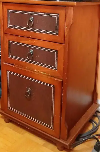 Wooden Corner Filing Cabinet, View more