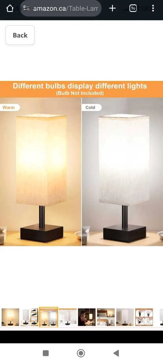 Table Lamp for Bedroom - Small Bedside Lamps for Nightstand, Min63611958998273122