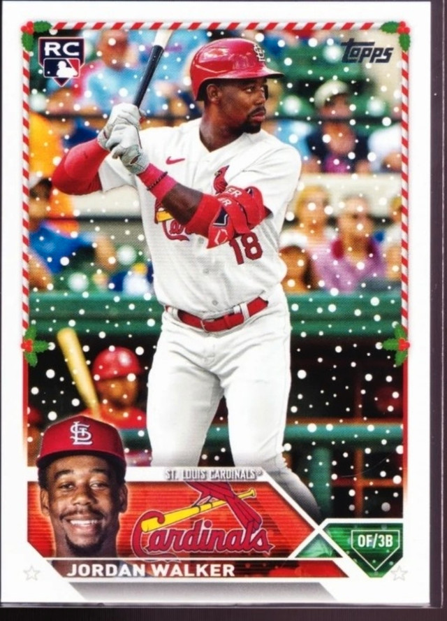 MLB Card - Jordon Walker #H154 Rookie Hat & Bat in Hobbies & Crafts in City of Toronto - Image 2