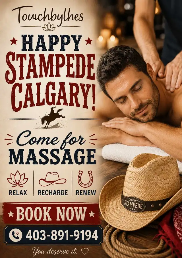[MALE THERAPIST] HAPPY STAMPEDE CALGARY!! BOOK YOUR MASSAGE NOW! in Massage Services in Calgary - Image 2