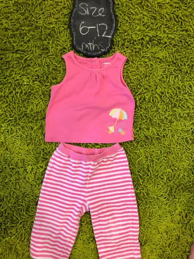 Gymboree summer pink tanks and pants set 6-12 months, View more