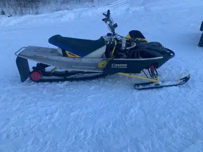 Lightweight Polaris mod chassis. 144" stiff lug track Holz lightweight suspension Hooper 1100cc trip...