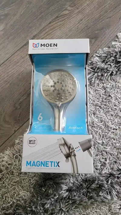 Moen Magnetic dock handheld shower brushed nickel New, View more