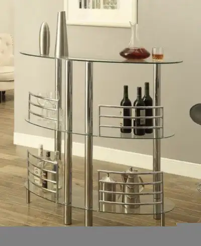 Glass Bar and stools, View more