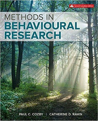 Methods in behavioral research textbook 