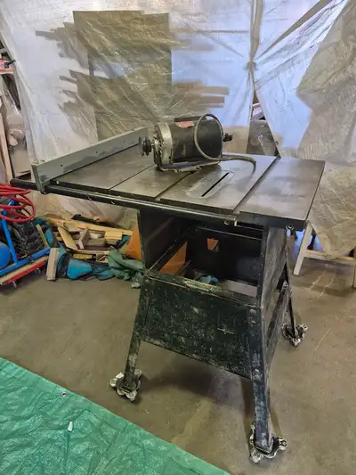 FRAME DE BANC DE SCIE - ROCKWEL-BEAVER + MOTEUR DE 1 HP, View more