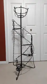 Plant Stand Wrought Iron Spiral