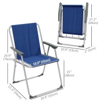 Outdoor Folding Chair Set, Portable Camping Chairs with Armrest Markham / York Region Toronto (GTA) Preview
