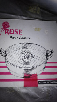 BBQ disco roaster rotisserie stove top roating disk