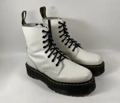 DR  MARTEN JADON WHITE PLATFORM 1460 Doc Martens ⎮ Mens 10 US, View more