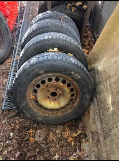 Mud and snow tires and rims 5 bolt off of a 2011 volkswagen tiguan. $400 or best offer