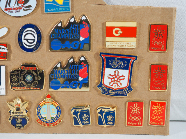 26 Vintage Olympic Games Lapel Pins - Mostly Calgary 1988 in Arts & Collectibles in Edmonton - Image 2