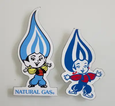 Vintage Gas Genie Fridge Magnets, View more