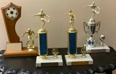VINTAGE SOCCER TROPHIES, View more