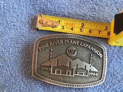 Good Quality Heavy Belt Buckle 3” x 2 1/2” Made in Canada