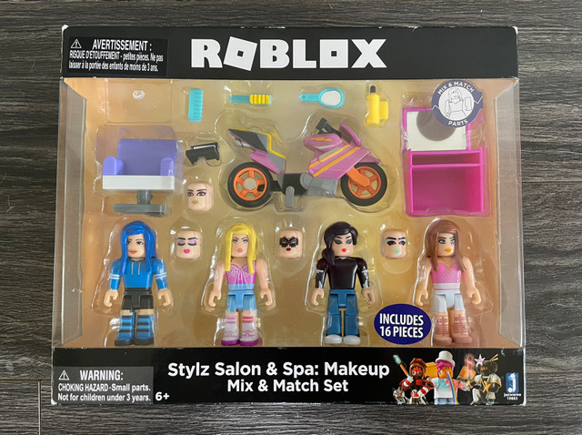 Roblox • Stylz Salon & Spa: Makeup Mix & Match Set in Toys & Games in Kingston