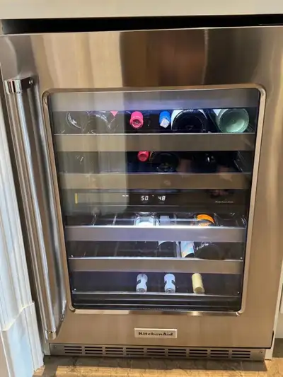 KITCHENAID STAINLESS STEEL WINE FRIDGE, View more