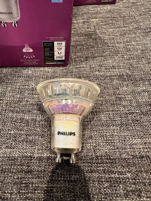 Brand new Philips LED 3 pack 50W dimmable. in Indoor Lighting & Fans in Markham / York Region - Image 6