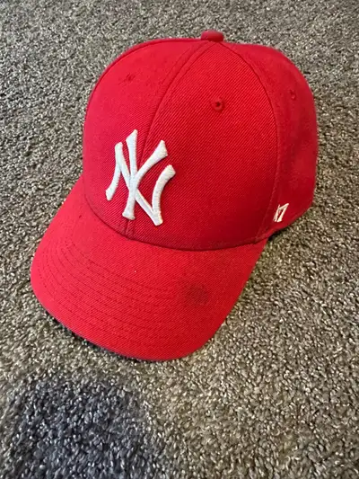 NY hats red and white , View more