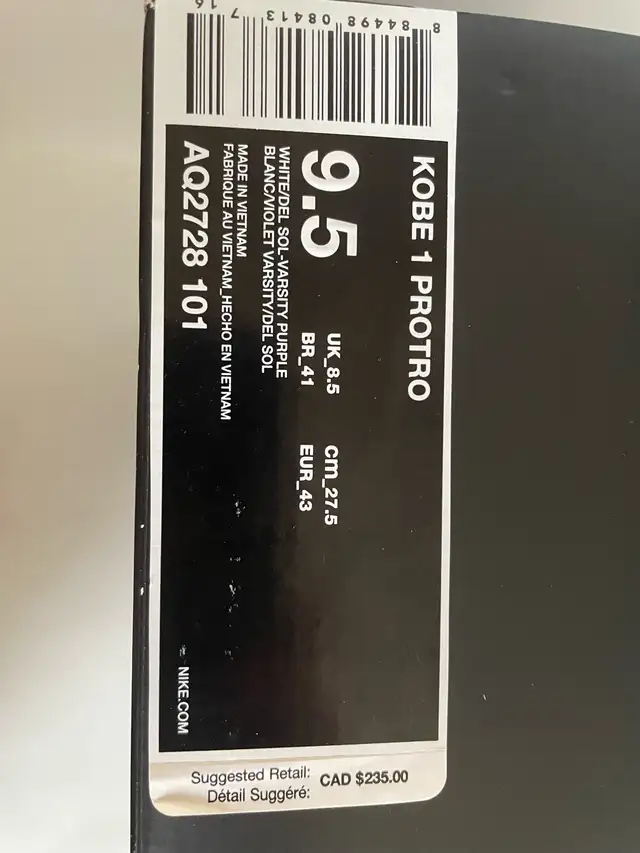 Nike Kobe 1 Protro - Think 16 Close Out 2018 (Men) in Men's Shoes in City of Toronto - Image 3